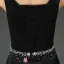 Mermaid Scoop Urringning Beading Paljetter Rhinestone Backless Svart Aftonklänning