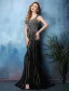 2016 Sexy Lśniąca Syrenka Backless Frezowanie Rhinestone Kryształu Czarna Suknia Wieczorowa