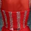 2016 Élégant Décolleté Sequins Carrés Robe De Soirée Rouge