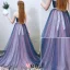 2016 Classic Plissert Kjæreste Halsen Stroppeløs Ryggløse Blå Tyll Lang Ballkjoler Med Rhinestone Sash