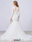 2016 Stunning Mermaid Square Neckline Applique Flowers Lace Wedding Dress With Sash