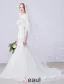 2016 Stunning Mermaid Square Neckline Applique Flowers Lace Wedding Dress With Sash