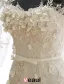 2016 Stunning Mermaid Square Neckline Applique Flowers Lace Wedding Dress With Sash