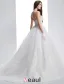 2016 Belle Sweetheart Appliques De Dentelle Épaisse Robe De Mariée En Tulle Rouge Avec Train De Balayage