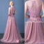 2016 Elegancka Miarka Dekolt Linkę Ręcznie Robione Kwiaty Backless Suknia Wieczorowa Z Szarfą
