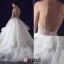 2016 Sexy Robe De Bal Volants Paillettes V-cou  Cascade Robe de mariée dos nu