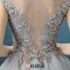2016 Sexy Scoop Neck Sleeveless Sequin Lace Mix Green Grey Tulle Short Cocktail Dress