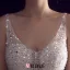 2016 Sexy Robe De Bal Volants Paillettes V-cou  Cascade Robe de mariée dos nu