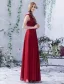 2016 Einfache Halsausschnitt Applique Dicken Spitzen Burgunder Satin Rückenfrei Langen Abendkleid Mit Silbernen Flügel