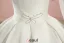 2016 Gorgeous Ball Gown V-neck Long Sleeves Applique Lace Backless White Satin Wedding Dress With 1 M Tailing