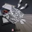 2016 Glamorous Scoop Neck Silver Sequins Champagne Tulle Prom Dress With Bow Sash