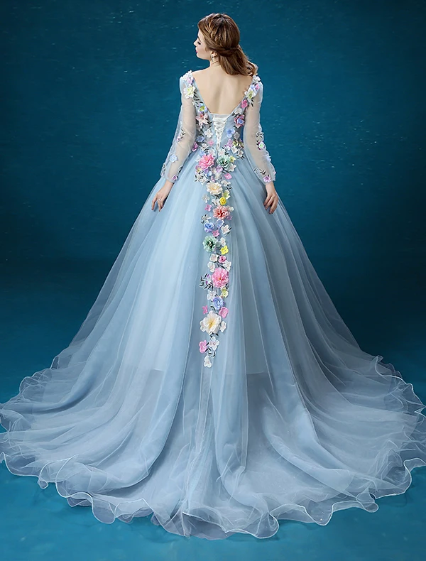 sachin and babi light blue dress Blue Fairy Dress