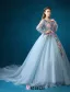 Flower Fairy Dress 2016 Long Sleeves Backless Handmade Colorful Flowers Long Prom Dress