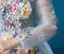 Flower Fairy Dress 2016 Long Sleeves Backless Handmade Colorful Flowers Long Prom Dress