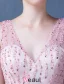 Prom Dress 2016 Deep V-neck Beading Rhinestones Backless Long Formal Dress With Sash