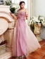 Bridesmaid Dresses 2016 Four Styles Lilac Tulle Long Wedding Party Dresses With Sash