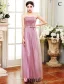 Bridesmaid Dresses 2016 Four Styles Lilac Tulle Long Wedding Party Dresses With Sash