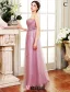 Bridesmaid Dresses 2016 Four Styles Lilac Tulle Long Wedding Party Dresses With Sash
