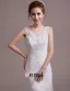 Mariée Epaules Tribunal Train De Sangle Licol V-cou Robe De Mariée En Dentelle Blanche