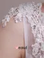Mariée Epaules Tribunal Train De Sangle Licol V-cou Robe De Mariée En Dentelle Blanche