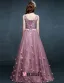 2015 Shoulders V-neck Embroidered Flowers Evening Dress Prom Dress