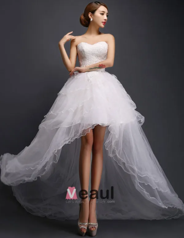 sweetheart asymmetrical dress Spaghetti Straps Sweetheart Asymmetrical Prom Dress fg5178 – formalgowns main image 1