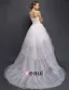 2015 A-line Short & Mini Sweetheart Asymmetrical Tulle Wedding Dress