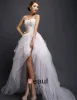 2015 A-line Short & Mini Sweetheart Asymmetrical Tulle Wedding Dress