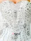 Une Ligne / Robe De Princesse Train Bretelles Cathedrale De Mariage (Satin/Tulle)