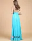 Skuldre Kjaereste Ermelos Gulv Lengde Beading Chiffon Festkjole Ballkjoler