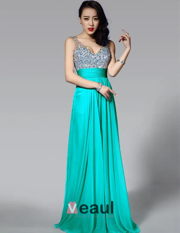 open lace back dress Sequin-Embroidered Backless Long Prom Dress 3247 Blue Lilac / 0 main image 1