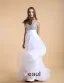 Skuldre Kjaereste Ermelos Gulv Lengde Beading Chiffon Festkjole Ballkjoler