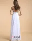 Skuldre Kjaereste Ermelos Gulv Lengde Beading Chiffon Festkjole Ballkjoler