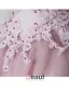 2015 Shoulders V-neck Short Embroidered Tulle Puff Cocktail Dress/ Graduation Dress