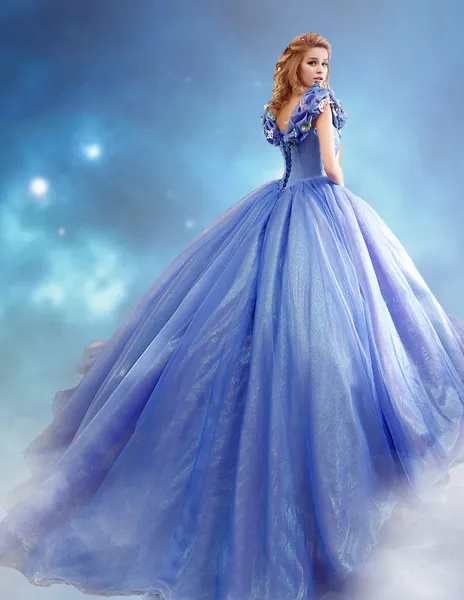 2015 Movie Dress Cinderella Adult Costume Prom Dress