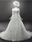 Gorgeous Wedding Dresses 2016 A-line Scoop Neckline Long Sleeves Applique Lace Backless Tulle Bridal Gown