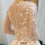 Belles Robe De Mariée 2016 Fleurs En Dentelle Robe De Mariage Dos Nu En Tulle Avec Des Manches Longues