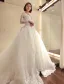 Luxury Bridal Gown 2016 Deep V-neck Lace Sequins Cardioid Backless Wedding Dress With Long Trailing