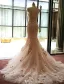 Glamourösen Brautkleider 2016 Abnehmbare Kragen & Ärmeln Nixe Spitze Hochzeitskleid