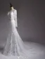 Mermaid Wedding Dresses 2016 Beading Scoop Neckline Applique Lace Sequins Bridal Gown With Sash