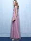 Beautiful Bridesmaid Dresses 2016 Off The Shoulder Pleated Lilac Tulle Long Wedding Party Dress