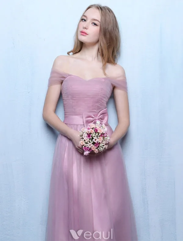 2016 fall bridesmaid dresses Lilac Jacquard Detachable Overskirt Mother of Bride Dress main image 1