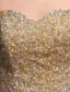 Glitter Kjæreste Beading Paljetter Champagne Organza Gulv Lengde Lang Ballkjoler