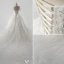 Prinzessin Brautkleider 2016 Ballkleid Quadratischen Ausschnitt Applikation Gehobenen Spitzen Pailletten Rüschen Tüll Hochzeitskleid Mit Langen Tailing