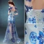 Sexy Evening Dresses 2016  Scoop Neckline Printing Flowers Sequins Tulle Dress