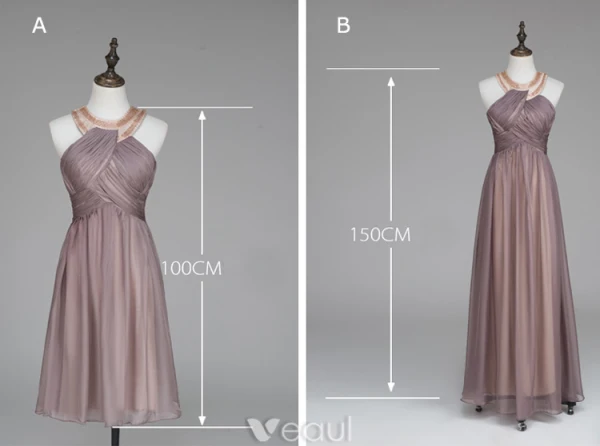Vakker Selskapskjoler Krystall Tube Scoop Halsen Volanger Champagne Chiffon Kjole