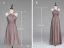 Vakker Selskapskjoler Krystall Tube Scoop Halsen Volanger Champagne Chiffon Kjole