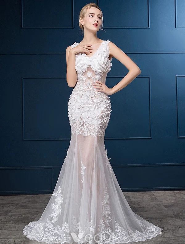 chinese dress ladies Sexy Mermaid Lace Sweetheart Wedding Dress main image 0