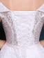 Beautiful Short Wedding Dresses 2016 Off The Shoulder White Lace Wedding Dress With Flower Sash