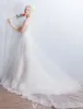 Elegant Mermaid Wedding Dresses 2016 Off The Shoulder Applique Lace Sequins Long Wedding Dress With Short Sleeves